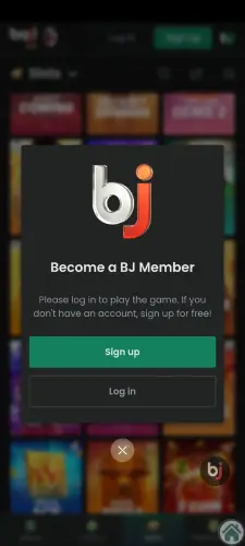 sign up bj baji